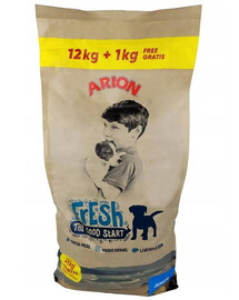 Arion Fresh Junior granule pre šteňatá s kuracím mäsom 12+1 kg