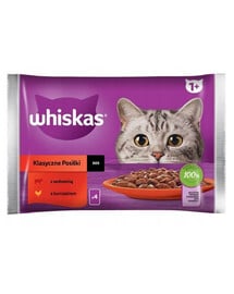 Whiskas sada kapsičiek s kuracím a hovädzím mäsom 4x 85 g