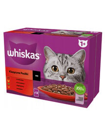 Whiskas kapsičky pre dospelé mačky s hydinovým, jahňacím, hovädzím a kuracím mäsom 12x 85 g