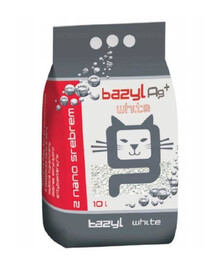 Bazyl Ag + Compact White podstielka pre mačky, 10 l