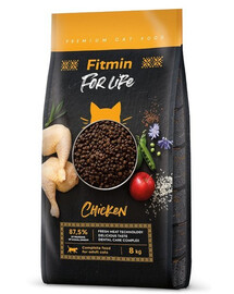 FITMIN Cat For Life Adult Chicken granule pre mačky s kuracím mäsom 8 kg
