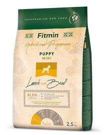 FITMIN Dog Mini Puppy Lamb&Beef granule pre šteňatá s jahňacím a hovädzím mäsom 2,5 kg