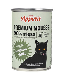 COMFY APPETIT PREMIUM Mousse z królikiem dla kota 400 g