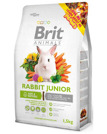 BRIT ANIMALS Rabbit Junior Complete pre mladé králiky 1,5kg