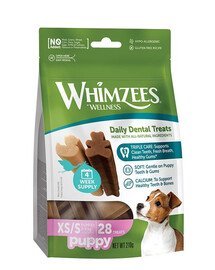 WHIMZEES Gryzaki dentystyczne Puppy XS/S dla szczeniąt 28 szt