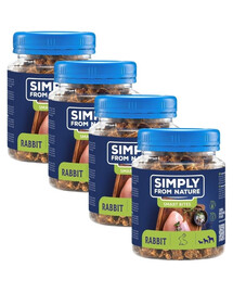 SIMPLY FROM NATURE Tréningové maškrty s králičím mäsom 4x130 g