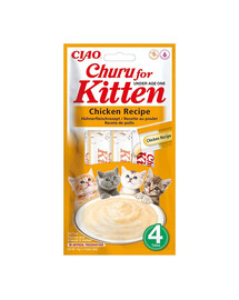 INABA Churu Kitten Chicken 4x14 g kuracia maškrta pre mačiatka