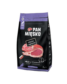 PAN MIĘSKO Cielęcina z jagnięciną dla seniorów M 3 kg