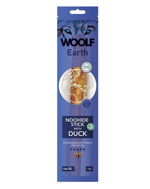 WOOLF Earth NOOHIDE XL Stick with Duck Pochúťka pre psov 85g