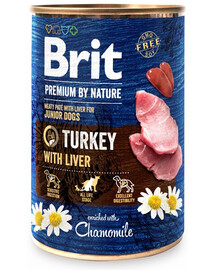 BRIT Premium by Nature Junior Turkey and Liver 400 g