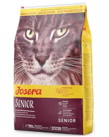JOSERA Cat Carismo Senior pre staršie mačky​ 10 kg + udica pre mačky ZADARMO