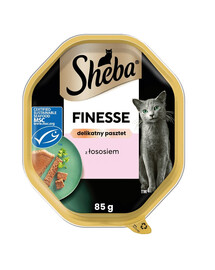 SHEBA Finesse vanička 85 g v paštéte s lososom