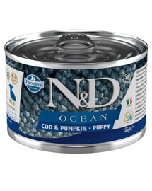 FARMINA N&D Ocean Dog Puppy Treska, tekvica 285 g treska a tekvica pre šteňatá