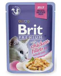 BRIT Premium Cat  Fillets in Jelly kuracie mäso v želé 24x85g
