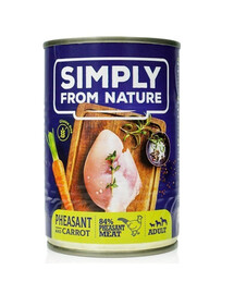 SIMPLY FROM NATURE bažant s mrkvou 5 x 400 g + 400 g ZADARMO