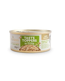 APPLAWS Taste Topper kuracie mäso s jahňacinou v omáčke 72 x 156 g + Taste Toppers kuracie mäso vo vývare 72 x 156 g ZADARMO