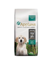 APPLAWS Dog Puppy Small & Medium Breed 15 kg + Taste Toppers kuracie mäso vo vývare 36x156 g ZADARMO