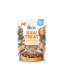 BRIT Raw Treat Freeze Dried Digestion 40 g mrazom sušená kuracia pochúťka s probiotikami pre psov