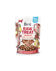 BRIT Raw Treat Freeze Dried Urinary 40 g mrazom sušená morčacia pochúťka s probiotikami pre psov