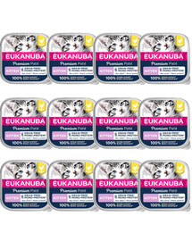 EUKANUBA Grain Free Kitten Monoproteínová paštéta pre mačiatka Kuracie 12x85 g