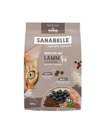 SANABELLE Sensitive Jagnięcina 400 g dla kotów o wrażliwym przewodzie pokarmowym