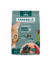 SANABELLE Outdoor Kaczka 400 g dla kotów wychodzących