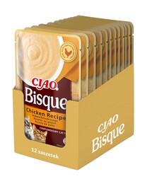 INABA CIAO Bisque Krémová kuracia polievka 12x40g
