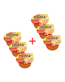 INABA Cat Dashi Delights Kuracie mäso, tuniak a losos 6x70 g