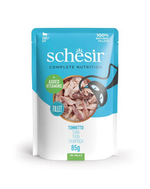 SCHESIR Cat Tuniak v želé pre mačky 85 g