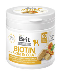 BRIT Vitamins Biotin Skin & Coat Care 120g Doplnok pre psov s biotínom na kožu a srsť