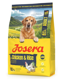 JOSERA Chicken with Rice Adult 3kg lekkostrawna karma dla średnich i dużych ras