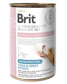 BRIT Veterinary Diet Dog Hypoallergenic Monoproteín Tuna 400g s tuniakom pre psov s alergiami a kožnými problémami
