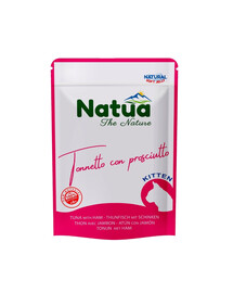 NATUA Natural Tuniak so šunkou v želé pre mačiatka 70 g