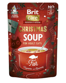 BRIT Care Cat Christmas soup fish 75 g vianočná polievka s lososom pre mačky