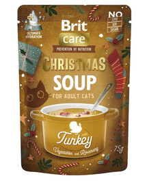 BRIT Care Cat Christmas Soup Turkey 75g polievka s morčacím mäsom a zeleninou pre mačky