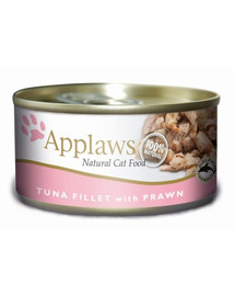 APPLAWS Konzervy pre mačky 70 g Tuniak a krevety