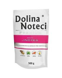 Dolina Noteci Premium taška pre psov s morčacím mäsom 500 g