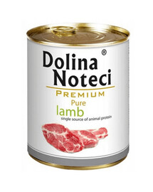 Dolina Noteci Premium Pure Lamb 800g - vlhké krmivo pre psov s jahňacinou 800g