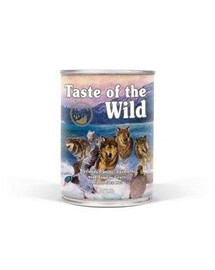 Taste of The Wild Wetlands puszka 390g - Kompletné mokré krmivo bez obilnín pre psov všetkých vekových kategórií