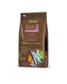 Fitmin Purity Superpremium Puppy Grain Free Fish 12 kg - granule pro štěňata Grain Free Fish 12 kg