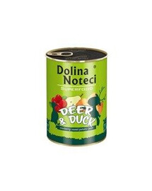 Dolina Noteci Superfood Jelenia kačica 800g Krmivo pre psov v konzerve