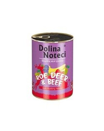 Dolina Noteci Superfood Konzerva z diviny a hovädzieho mäsa pre psov 800 g