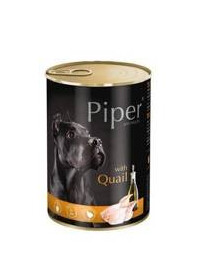 Piper Quail 400 g – vlhké krmivo pre veľké a stredné dospelé psy, 400 g