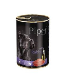 Piper králik 400g - mokré krmivo pre dospelých psov veľkých a stredných plemien, 400g