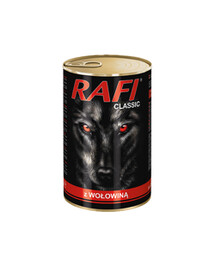 Rafi Classic Dog Konzerva Kúsky hovädzieho mäsa v omáčke 1240 g