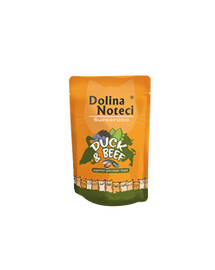 Dolina Noteci SUPERFOOD 85g - mokré krmivo pre mačky Kačica a hovädzie mäso 85g