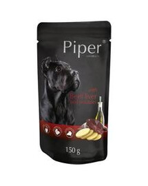 Piper bag pre psov veľkých plemien s hovädzou pečeňou a zemiakmi 150 g