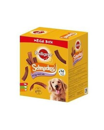 Pedigree Schmackos Hydinová/Jag/Beef maškrty pre dospelých psov 5 x 158 g