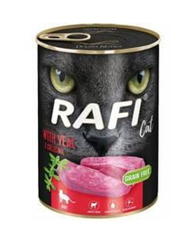 Rafi teľacie mäso pre dospelé mačky 400 g