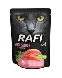 Rafi paštéta s lososom pre dospelé mačky 300 g